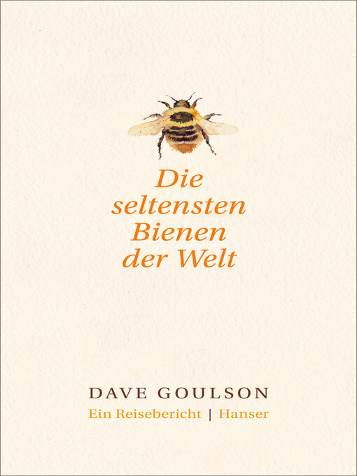 Cover image for Die seltensten Bienen der Welt.